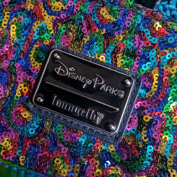 Disney Parks Rainbow Sequins Mini Back Pack - Picture 3 of 15